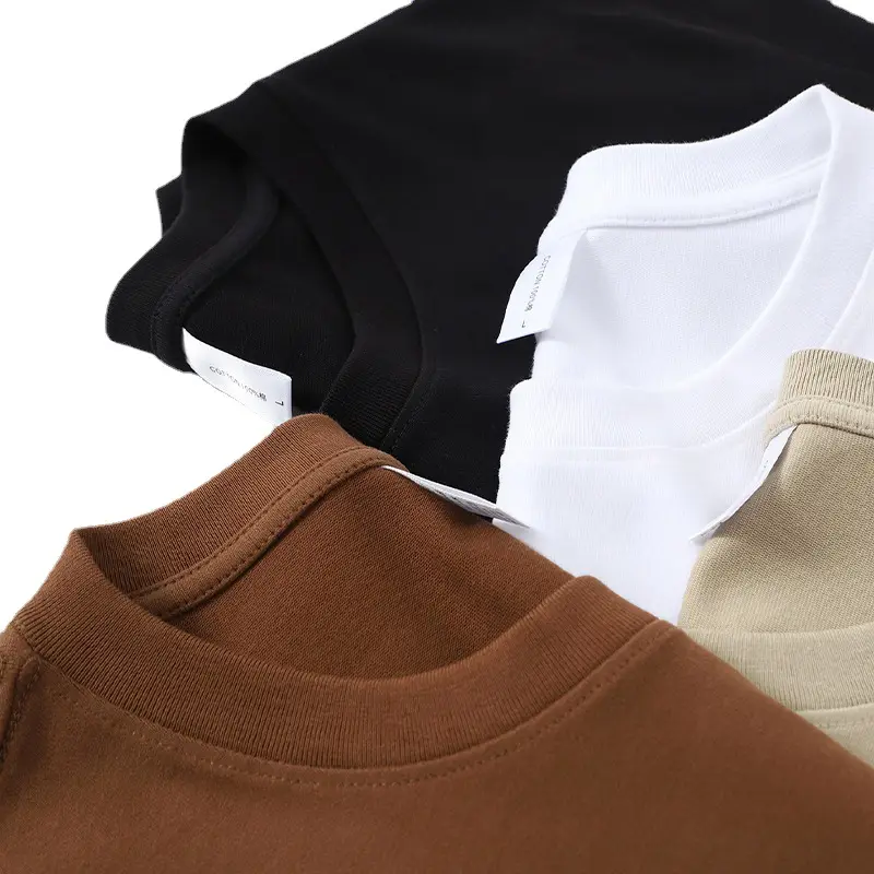 Men Black Short Sleeve T-Shirt 300g Heavy - Image 10