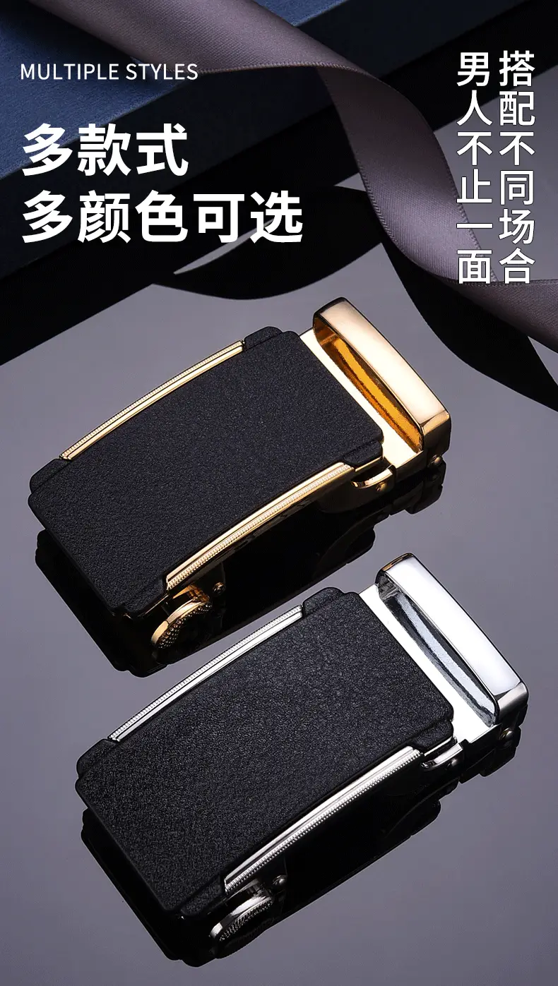 Men's Alloy Automatic Belt Buckle 3.5cm Clip — feature 3