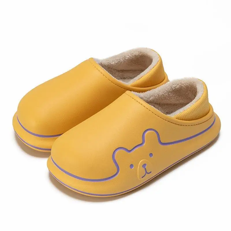 Women's Winter Indoor Waterproof Non-Slip Cotton Slippers with Heel Cover, Couple's Cotton Shoes for Men, Suitable for Outdoor Wear - Image 10