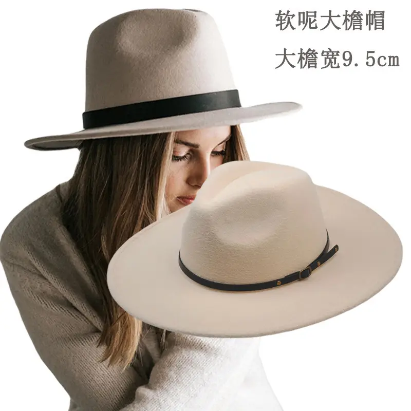 Men's Maroon Felt Retro Belt Hat 9.5cm Bristle - Image 12
