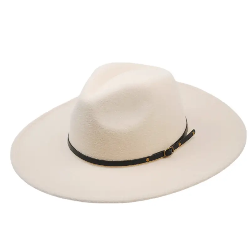 Men's Maroon Felt Retro Belt Hat 9.5cm Bristle - Image 10