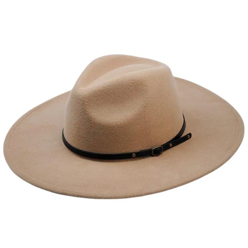 Men's Maroon Felt Retro Belt Hat 9.5cm Bristle - Image 3