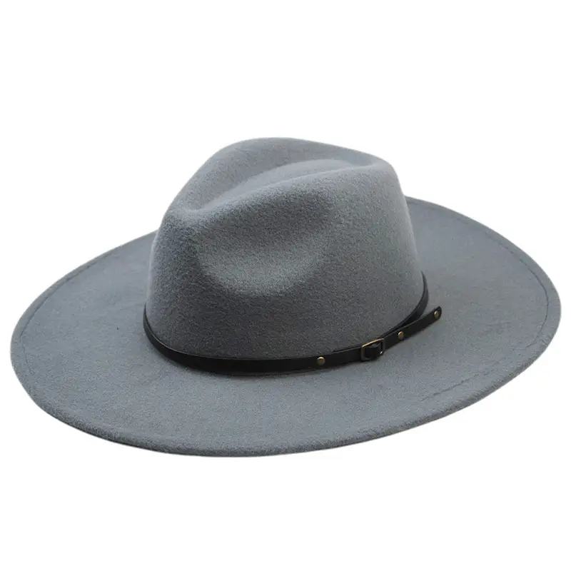 Men's Maroon Felt Retro Belt Hat 9.5cm Bristle - Image 7