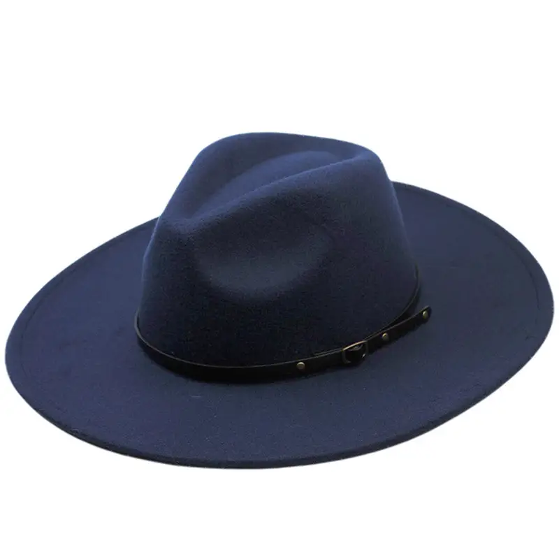 Men's Maroon Felt Retro Belt Hat 9.5cm Bristle - Image 8