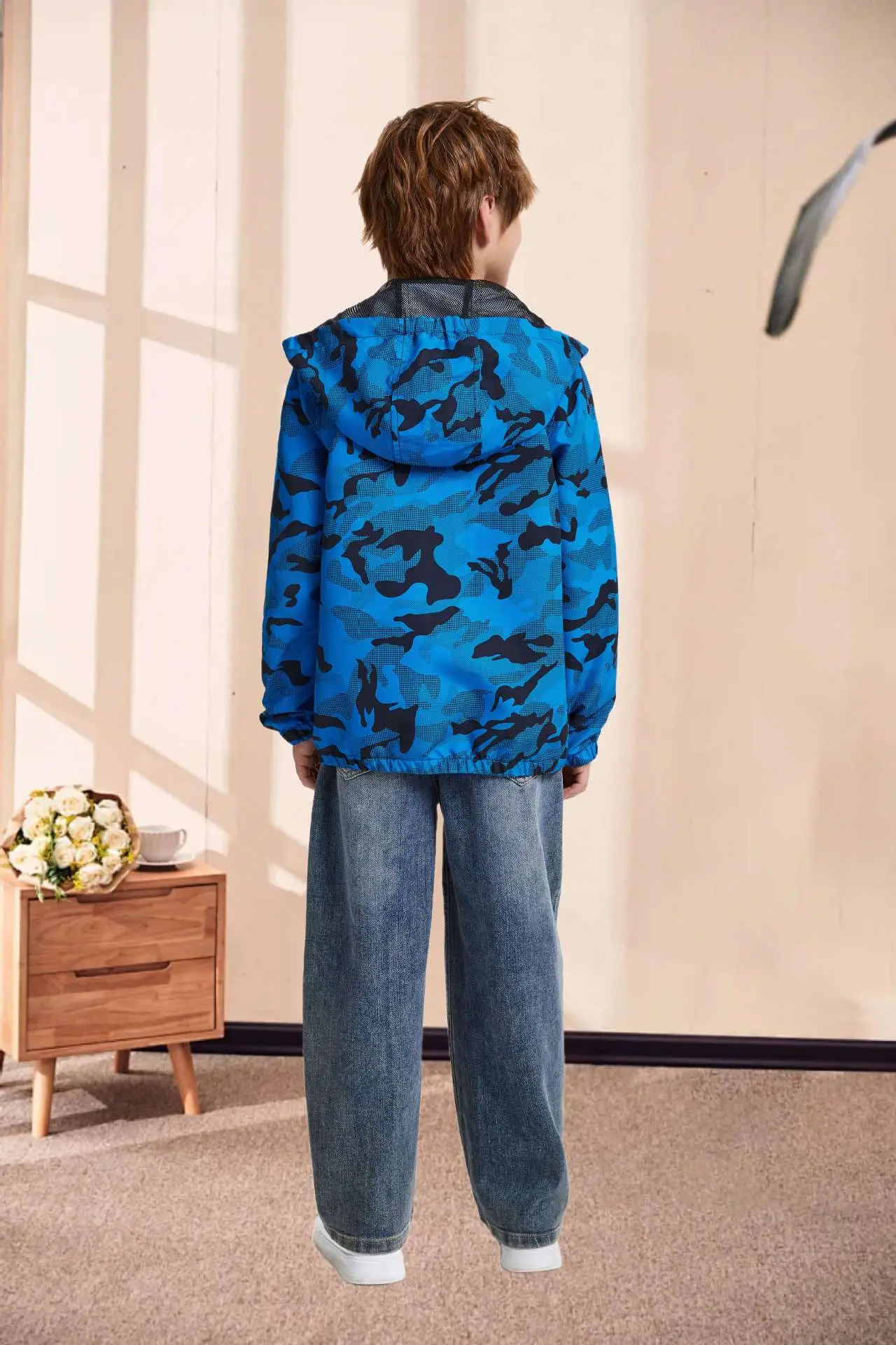 Boys' Leopard Print Hooded Camo Jacket 2025 — feature 2