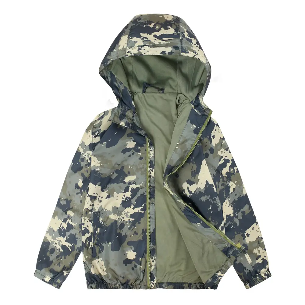 Boys' Leopard Print Hooded Camo Jacket 2025 — feature 9