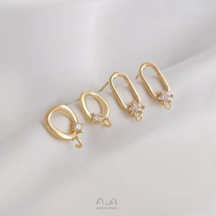 14K Gold Plated Zircon Earrings Set — feature 8