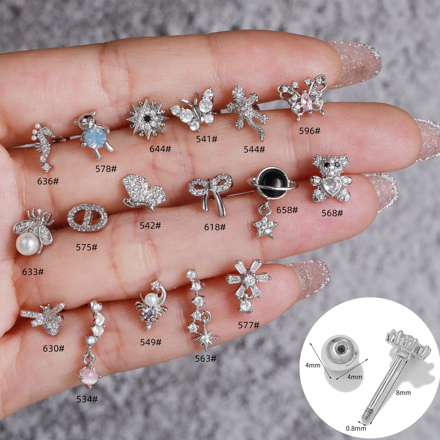 Zircon Heart Shaped Sleep-Free Earrings for Women