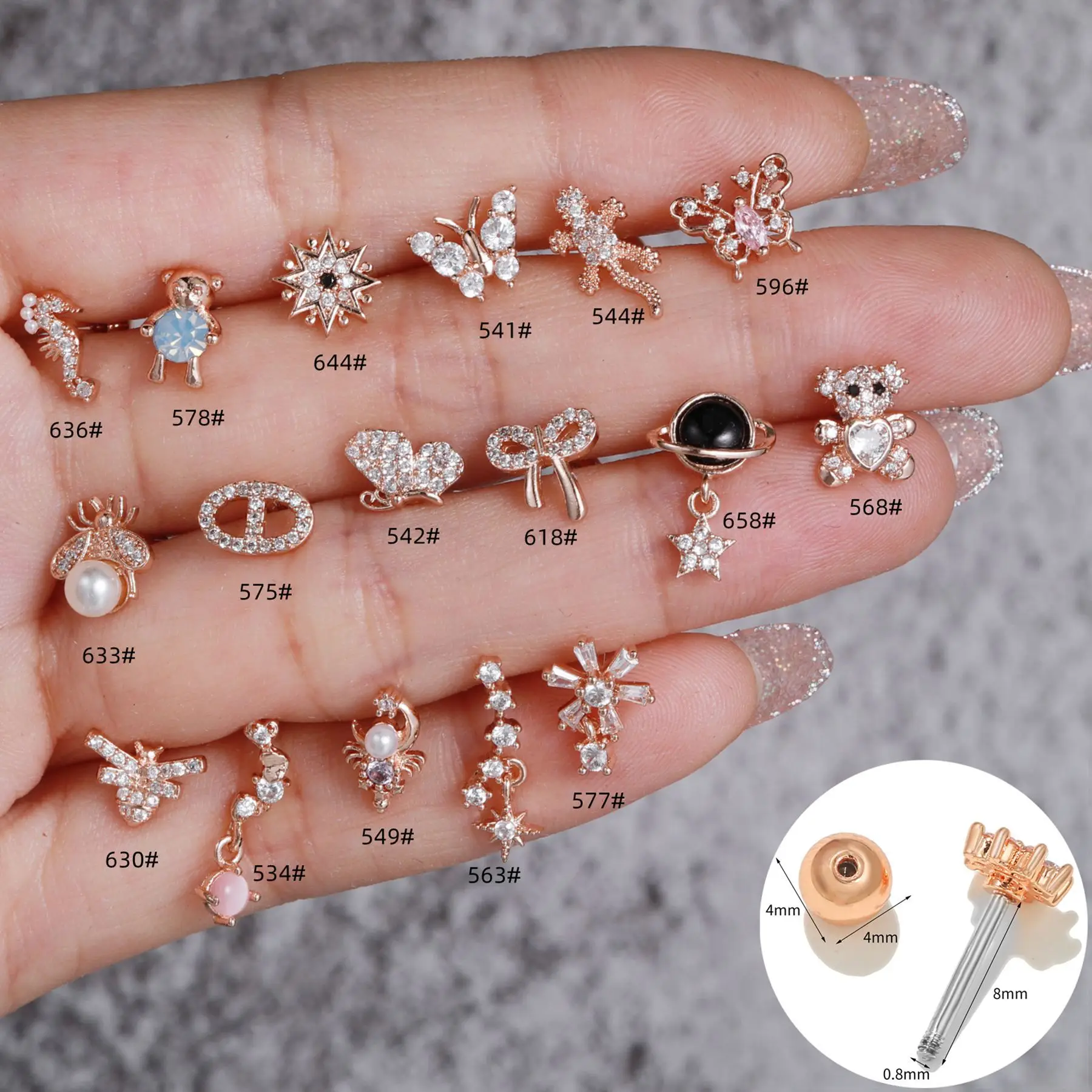 Zircon Heart Shaped Sleep-Free Earrings for Women