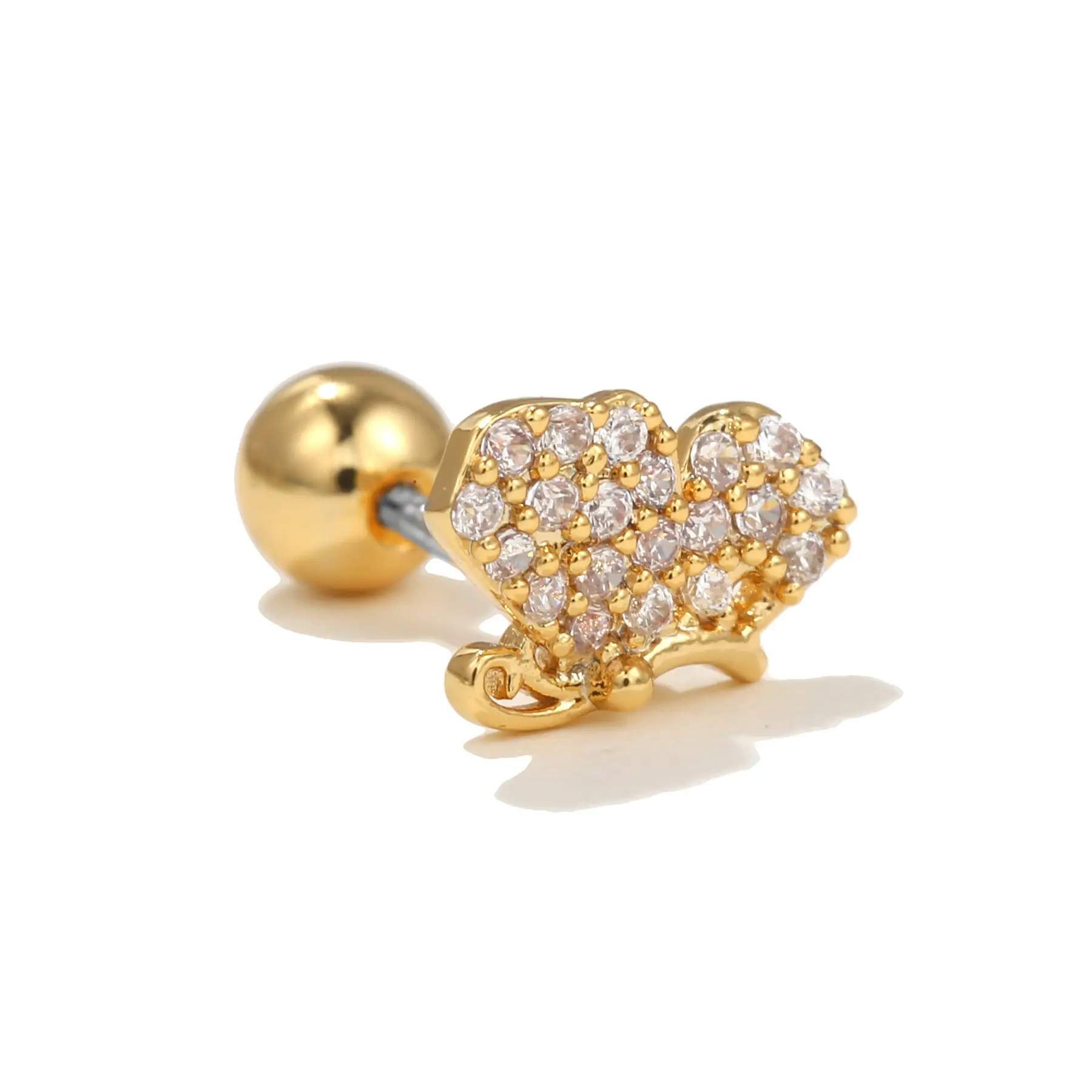 Zircon Heart Shaped Sleep-Free Earrings for Women