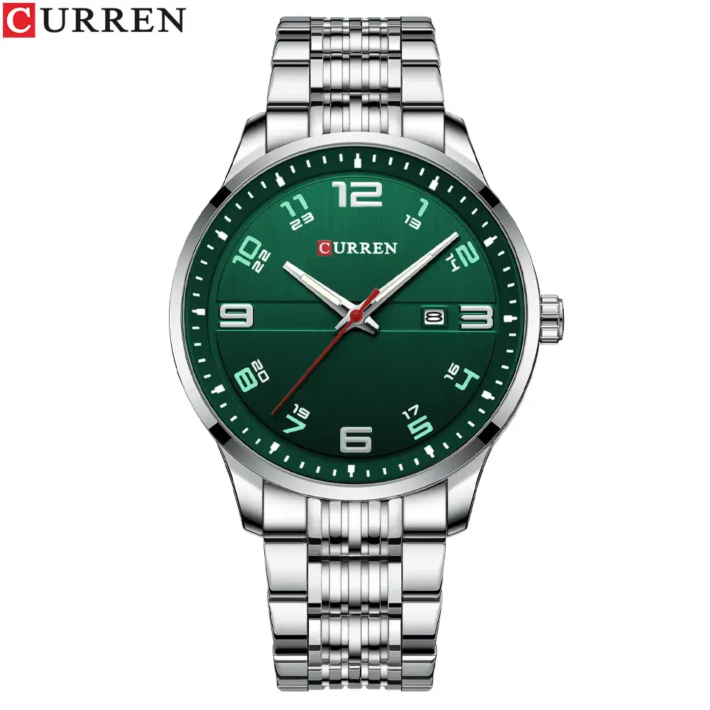 Curren Men's Steel Band Quartz Watch with Calendar - Image 4