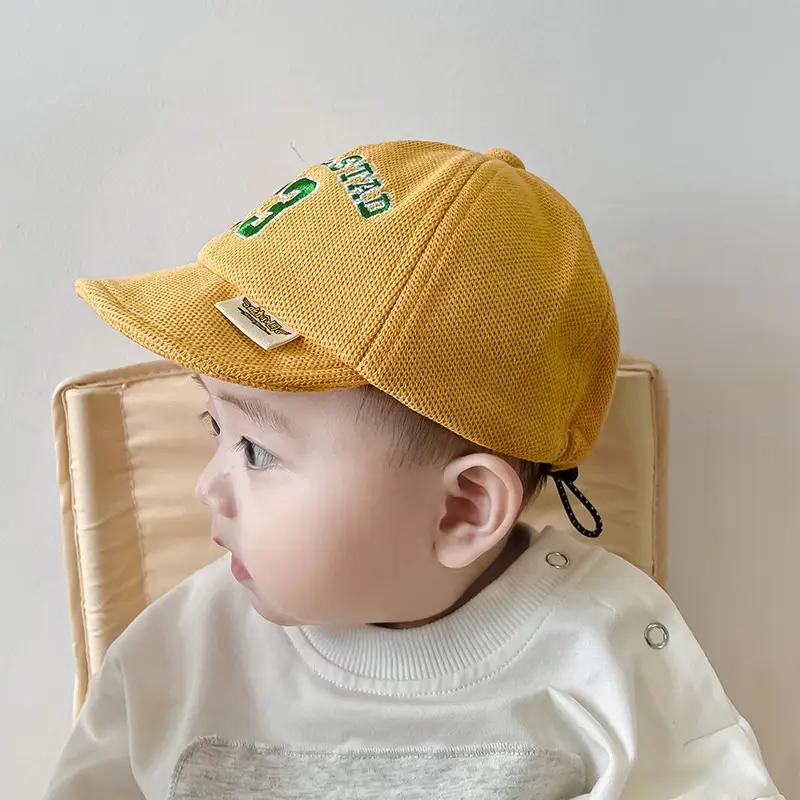 Baby Cap 23 Letters Soft Brim Solid Color - Image 9