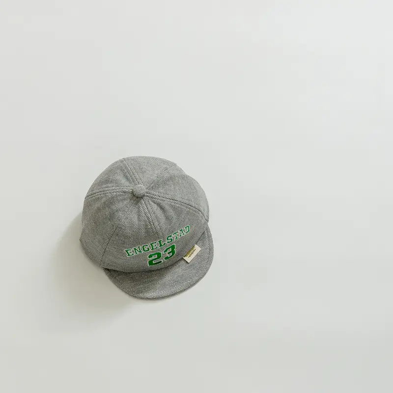Baby Cap 23 Letters Soft Brim Solid Color - Image 3