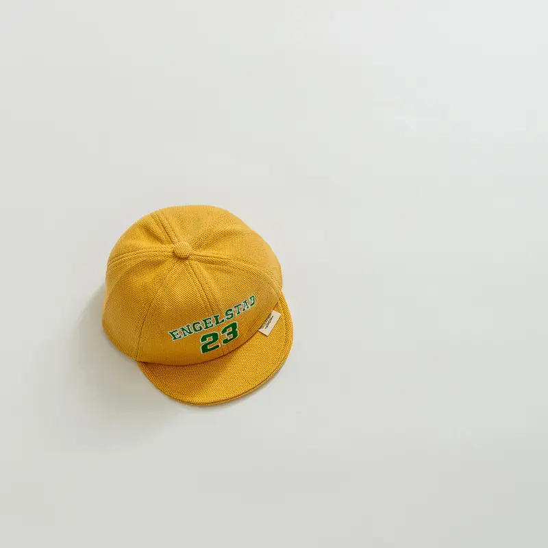 Baby Cap 23 Letters Soft Brim Solid Color - Image 4