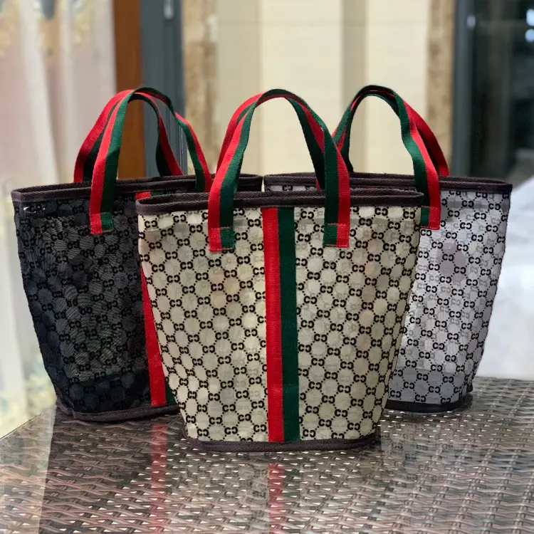 Korean Mesh Flock Bag Large Capacity Wash Bag — feature 9