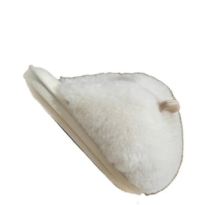 New Postpartum Shoes for Women in Autumn and Winter 2024 Furry Indoor Home Non-Slip Warm Thick-Soled Cotton Slippers for Women Spring & Fall