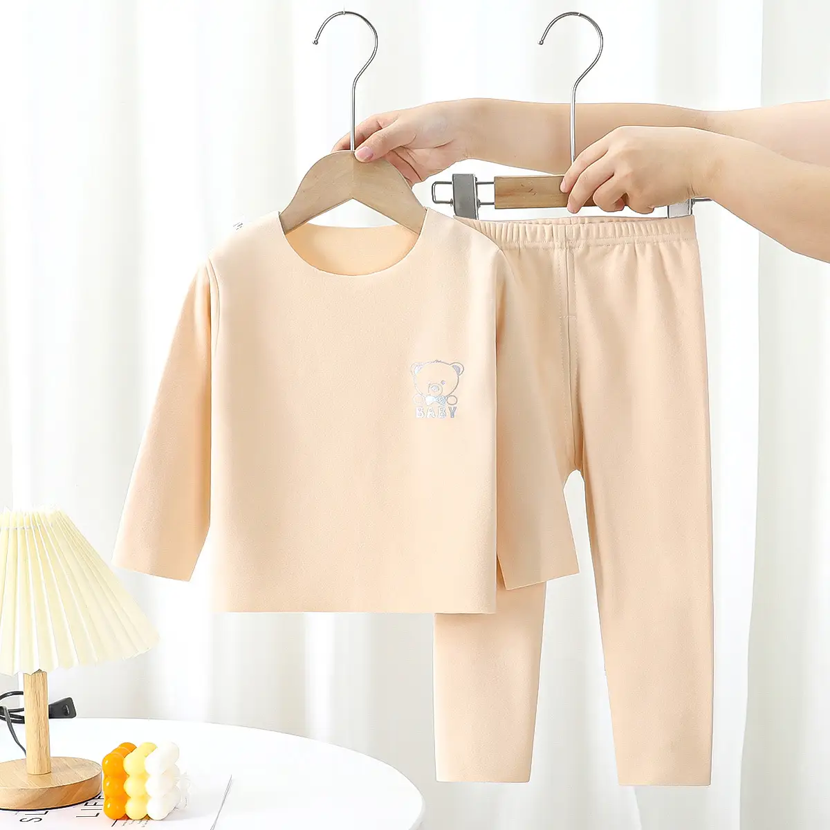 Blue Velvet Kids Pajama Set for Boys Girls - Image 5