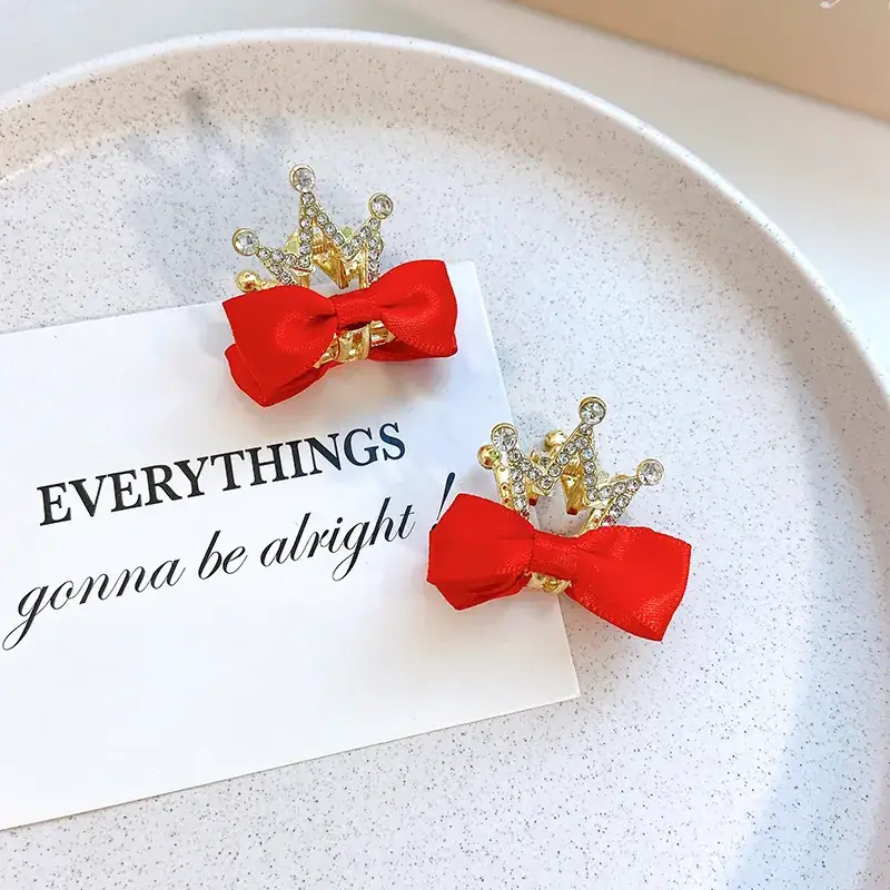 Bow High Crown Hairpins Red Black Blue 2022 - Image 3