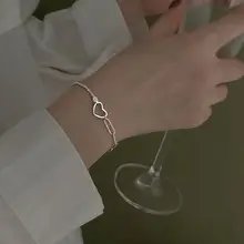 Eternal Love Mobius Ring Double Layer Bracelet Silver — feature 12