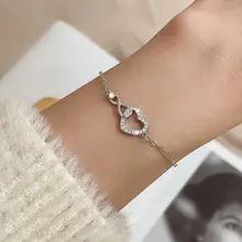 Eternal Love Mobius Ring Double Layer Bracelet Silver — feature 7