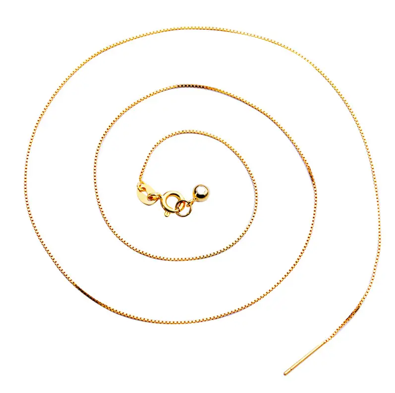Sterling Silver S Chain Clavicle with Rose Gold Clasp