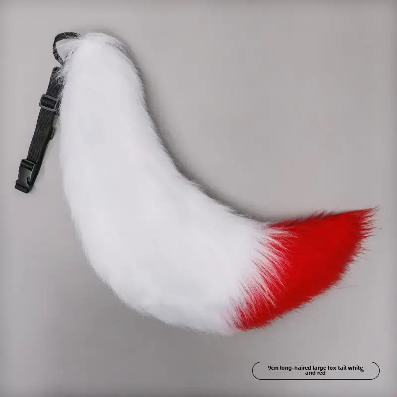 White Plush Fox & Wolf Tail Cosplay Accessories - Image 11