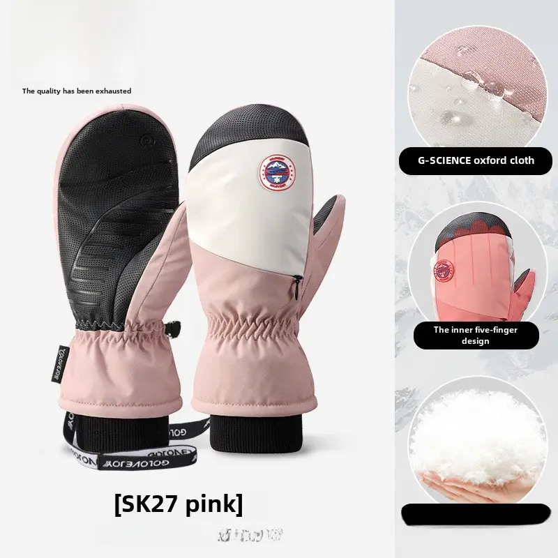 Winter Ski Gloves Electric Bike Anti-Slip Fleece Warm Women Men - Image 13