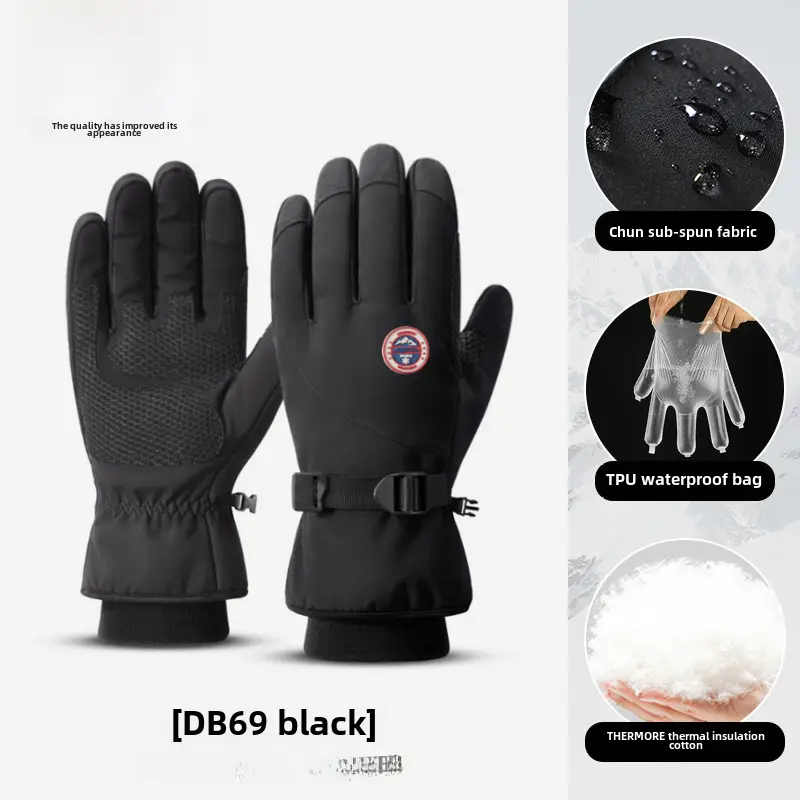 Winter Ski Gloves Electric Bike Anti-Slip Fleece Warm Women Men - Image 20
