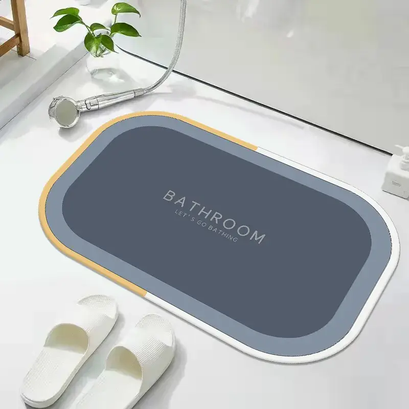 Water Absorbent Non-Slip Floor Mat for Bathroom & Toilet - Image 2
