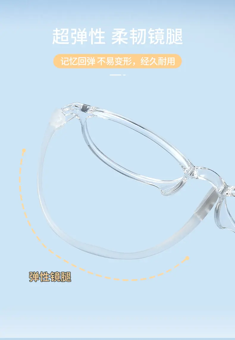 Transparent Round Frame Glasses for Teenagers with Prescription Lens Fit — feature 3