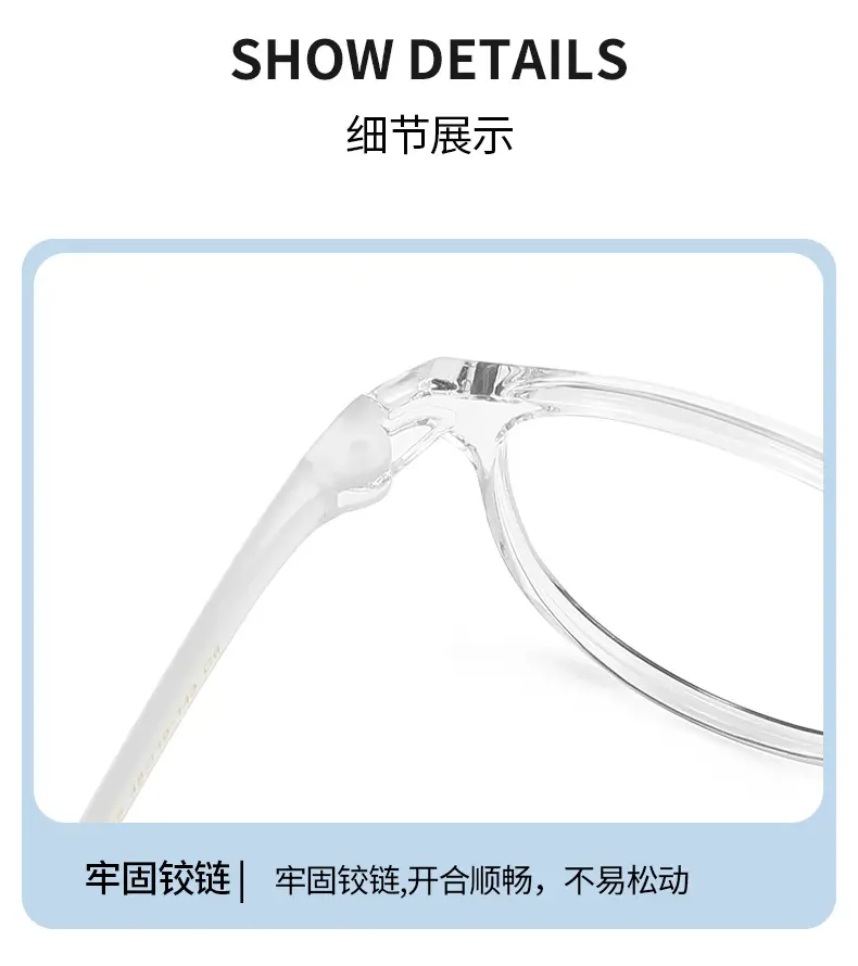 Transparent Round Frame Glasses for Teenagers with Prescription Lens Fit — feature 8