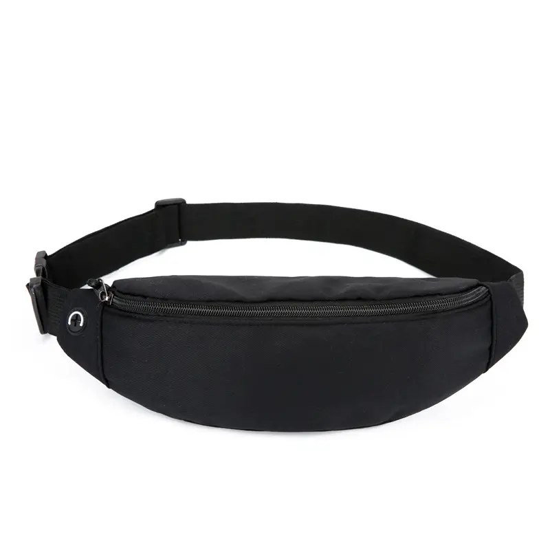 Women's Blue Canvas Waist Bag with Adjustable Strap - Image 3
