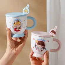 Wedding Couple Mug Set White Red Floral Design — feature 5