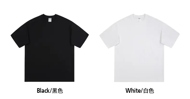 Men's Black Cotton T-Shirt Large Loose Breathable — feature 53