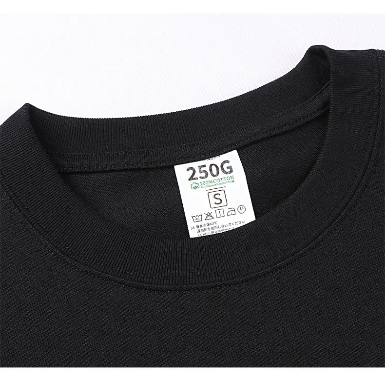Men's Black Cotton T-Shirt Large Loose Breathable — feature 63