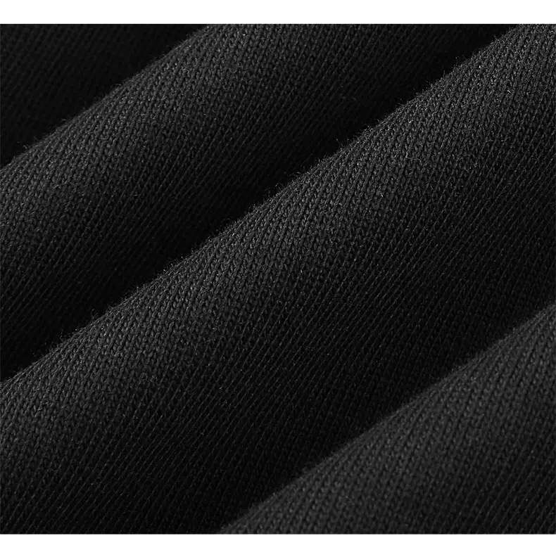 Men's Black Cotton T-Shirt Large Loose Breathable — feature 69