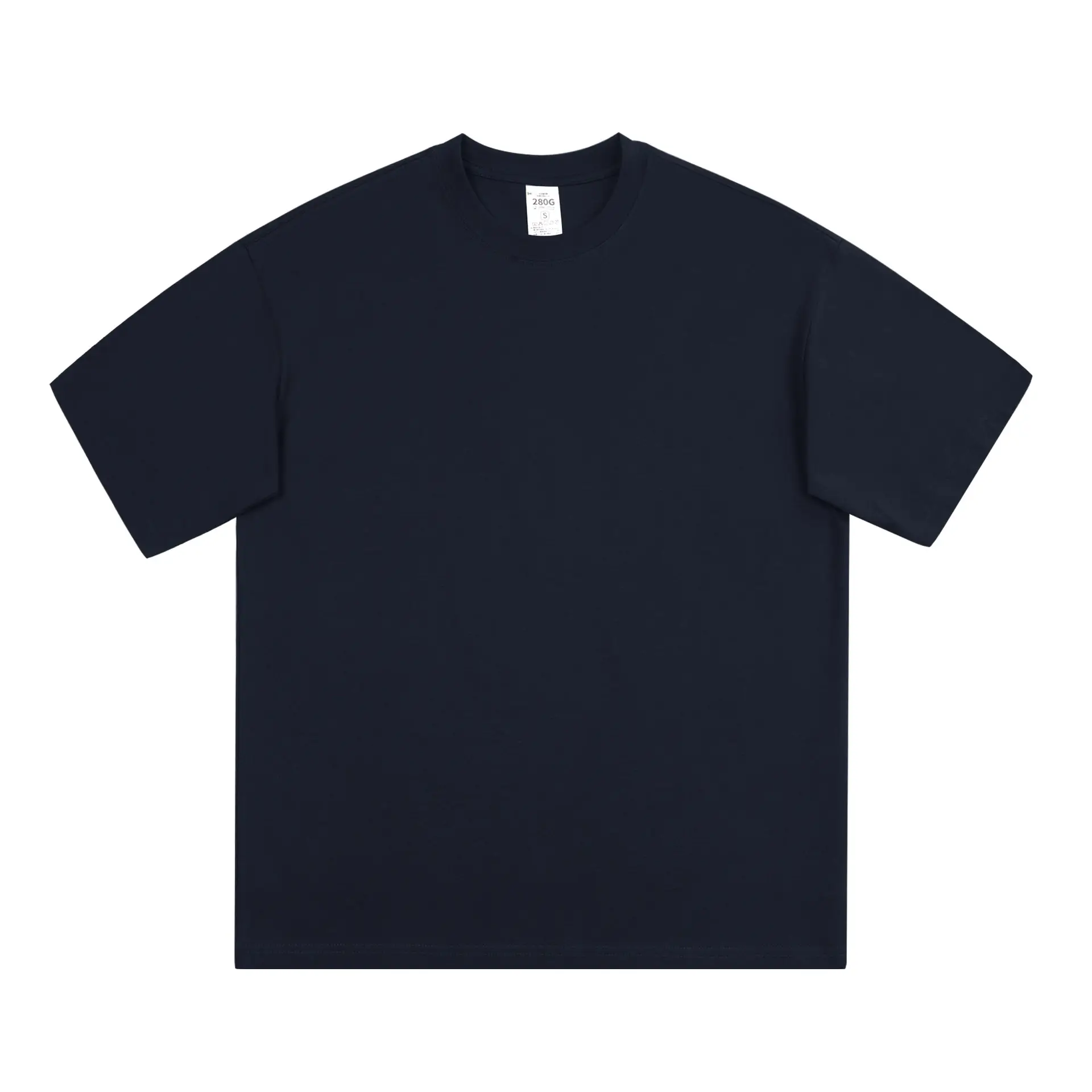 Men's Black Cotton T-Shirt Large Loose Breathable - Image 5