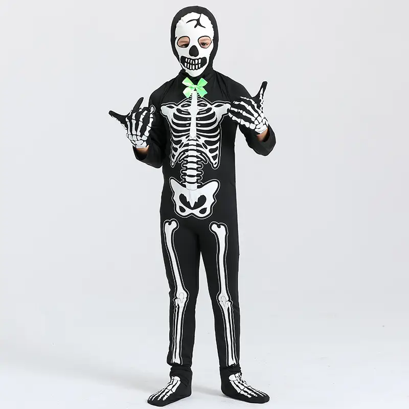 Halloween Skeleton Dance Suit Kids Horror Costume - Image 2