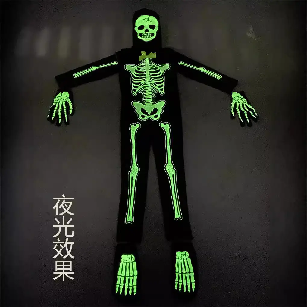 Halloween Skeleton Dance Suit Kids Horror Costume - Image 3