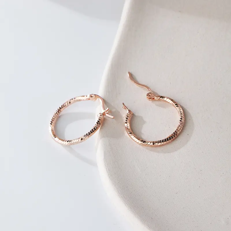 S925 Sterling Silver Twisted Earrings for Women - Image 4