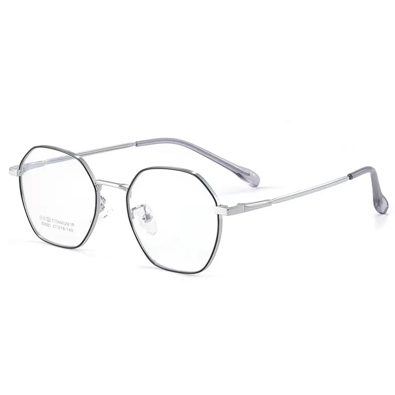 Rose Gold Titanium Myopia Glasses 89081 - Image 7