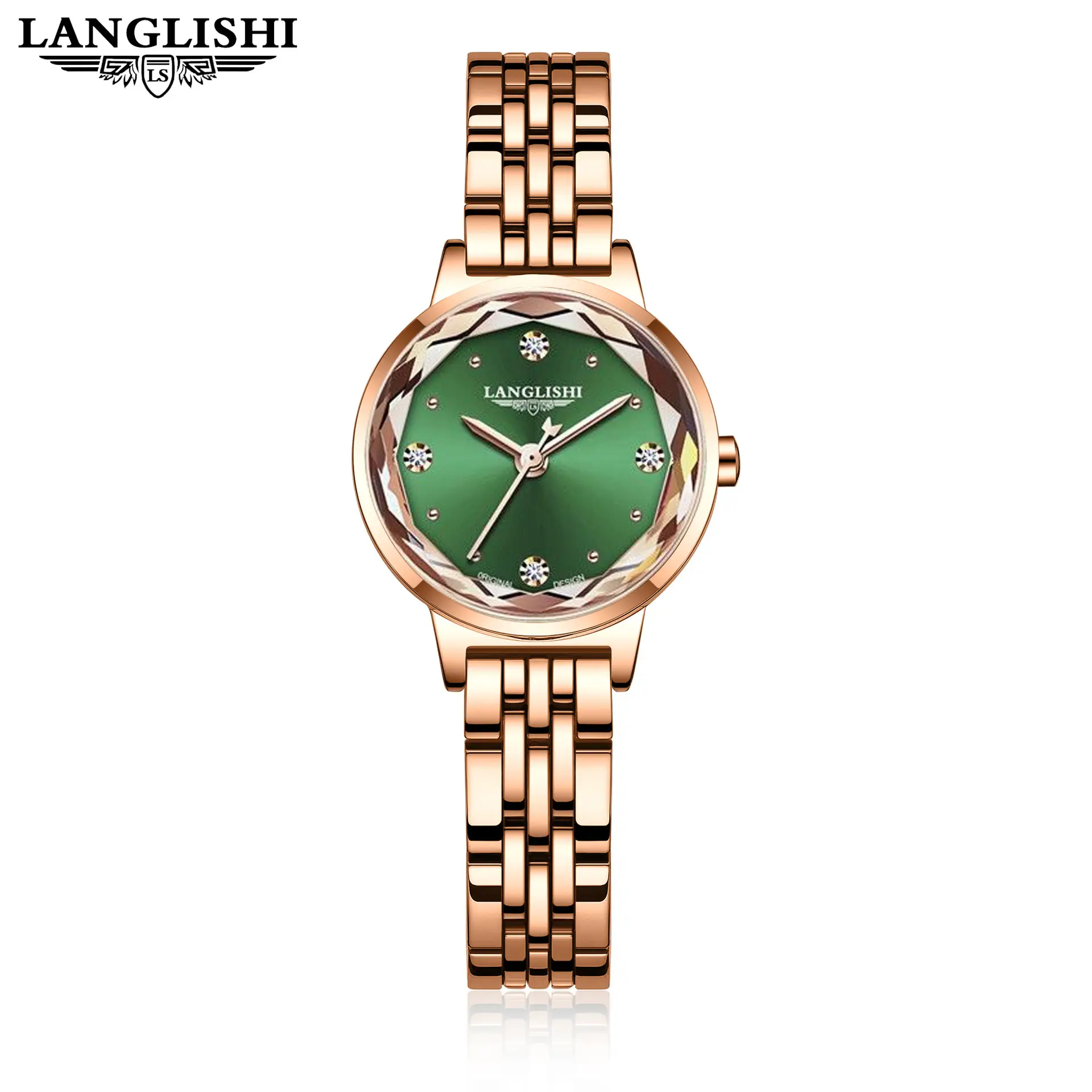 Faux Rose Gold Swiss Watch for Women Ultra Thin Waterproof - Image 6
