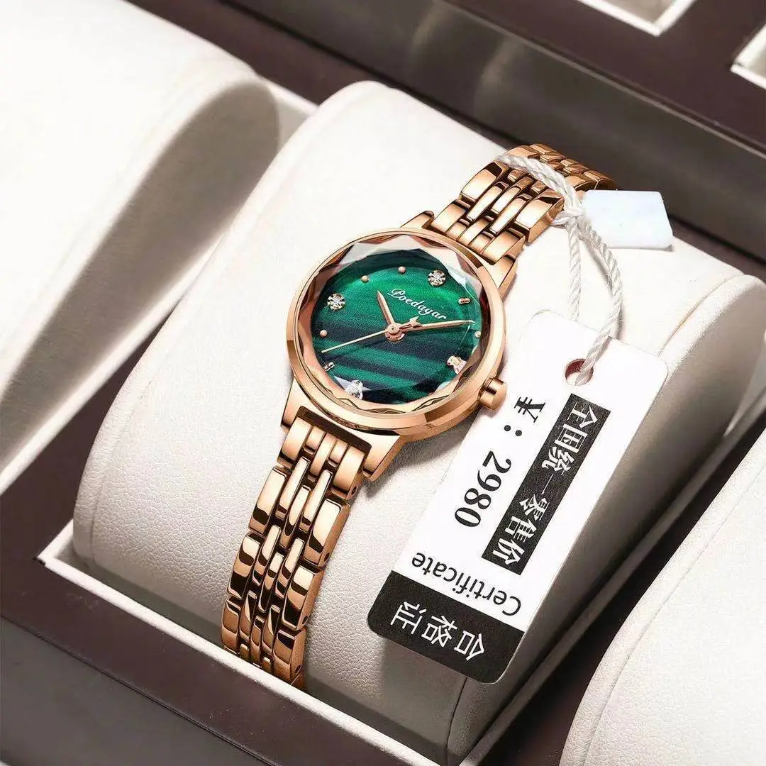 Faux Rose Gold Swiss Watch for Women Ultra Thin Waterproof - Image 7