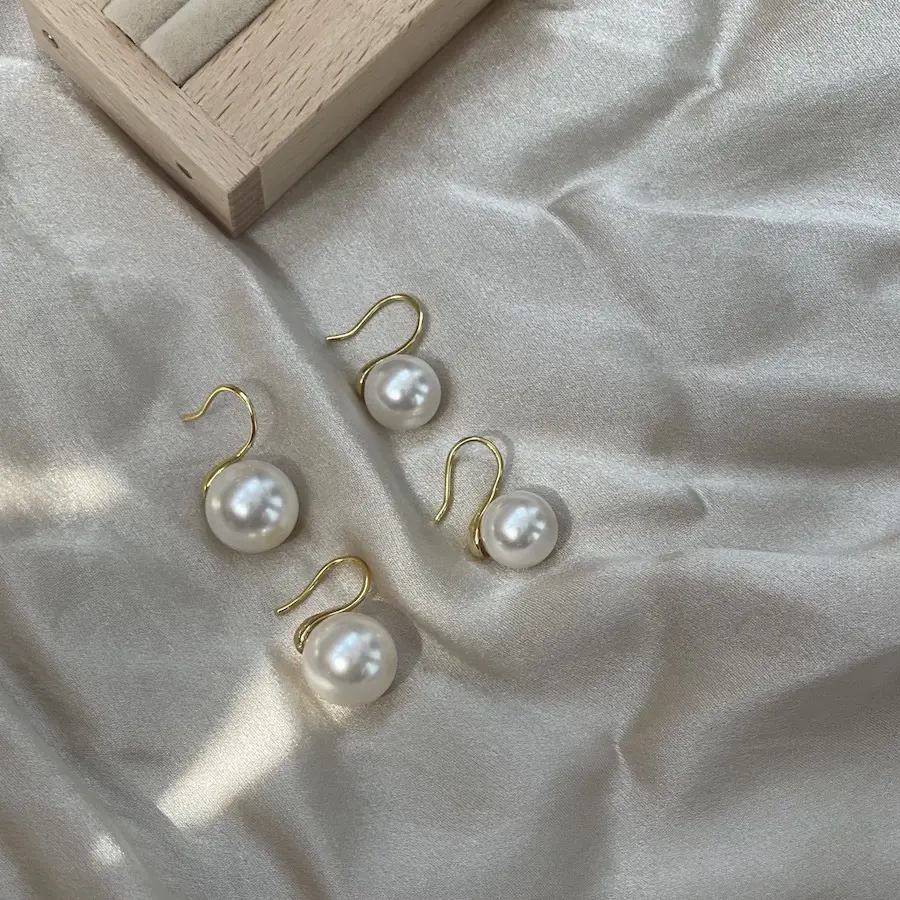 Pearl Earrings Gold Plated 925 Sterling Silver — feature 10