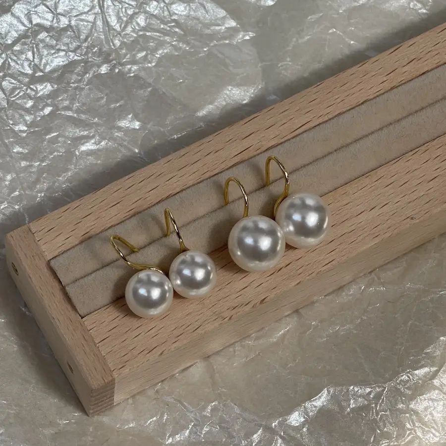 Pearl Earrings Gold Plated 925 Sterling Silver — feature 12