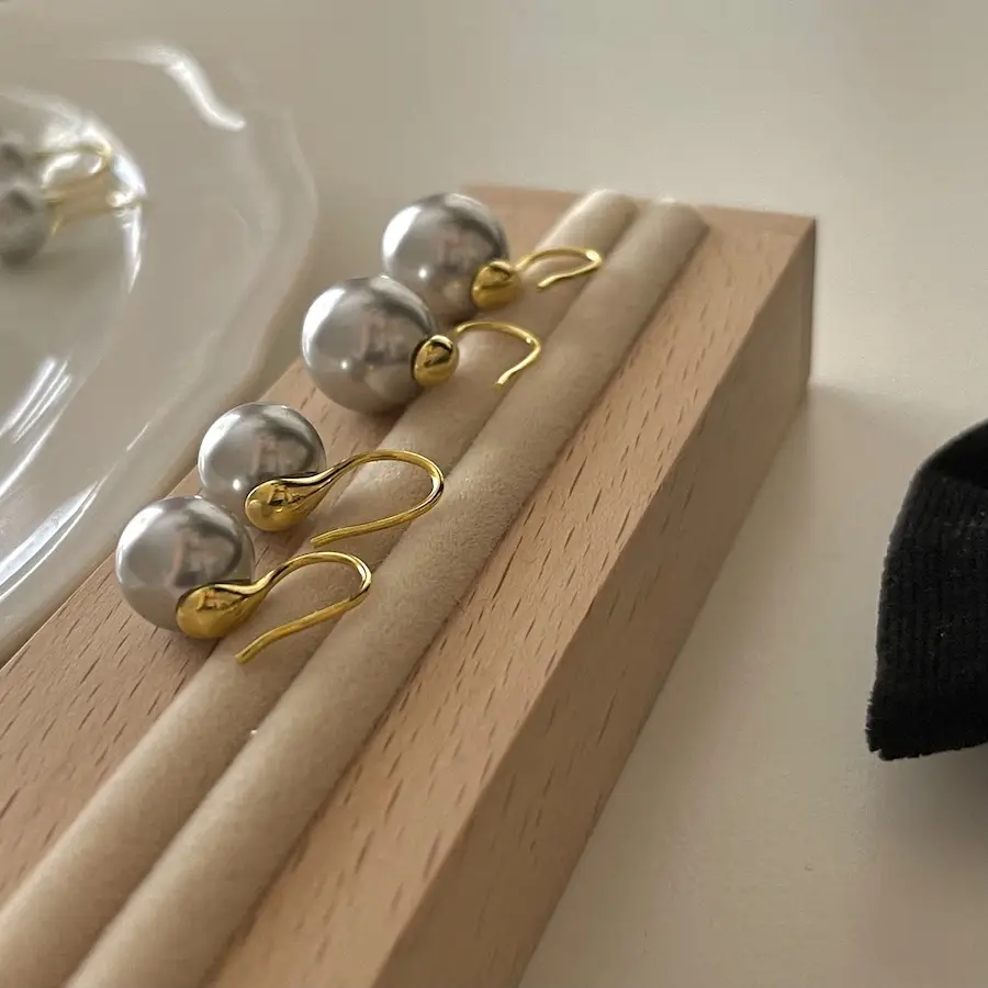 Pearl Earrings Gold Plated 925 Sterling Silver — feature 15