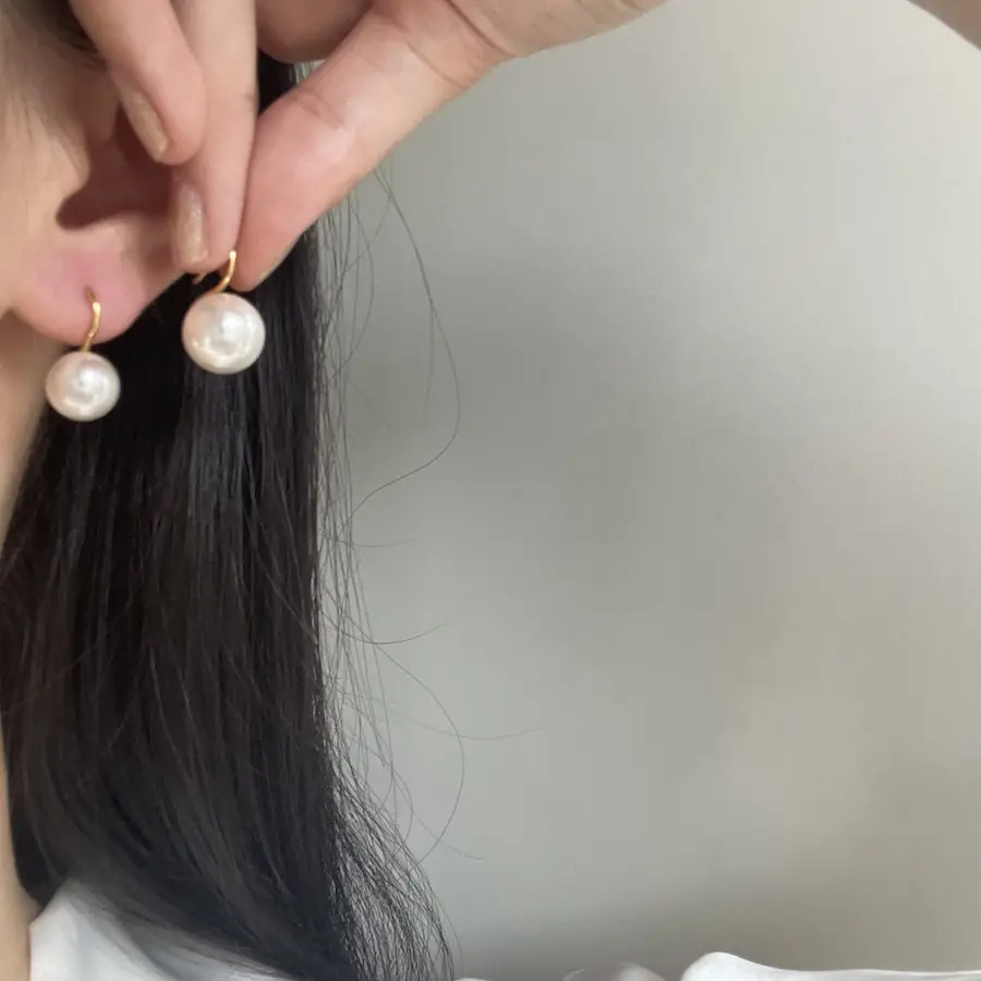 Pearl Earrings Gold Plated 925 Sterling Silver — feature 17