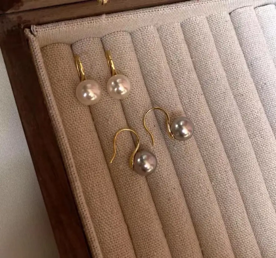Pearl Earrings Gold Plated 925 Sterling Silver — feature 5
