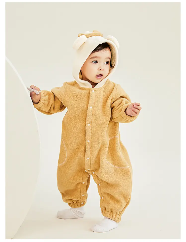 Baby Winter Hooded Jumpsuits Set of 3 — feature 4