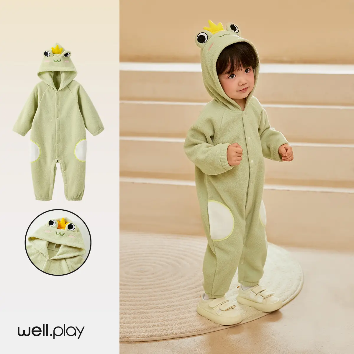 Baby Winter Hooded Jumpsuits Set of 3